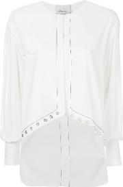 3.1 Phillip Lim Pearl Embellished Shirt Women Cottonviscose 4, White 