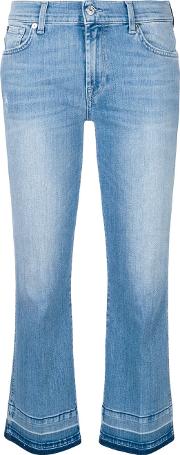 Flared Cropped Jeans 