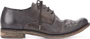 Distressed Lace Up Shoes Men Leather 44, Brown