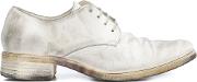 Low Heel Derby Shoes Men Leather 43, White