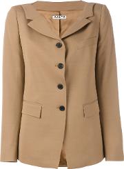 Buttoned Jacket Women Viscosevirgin Wool 40, Nudeneutrals