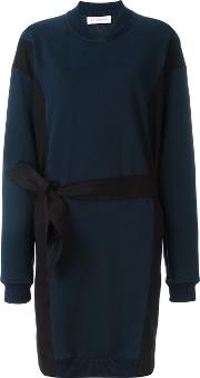 A.f.vandevorst Belted Sweater Dress Women Cotton 36, Women's, Blue 