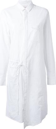 A.f.vandevorst Drawstring Detail Shirt Dress Women Cotton 38, White 