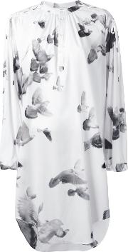 A.f.vandevorst Printed Shirt Dress Women Silklyocell 40, White 