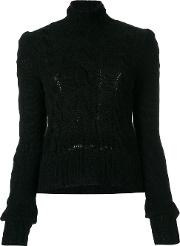 High Neck Cable Knit Jumper 