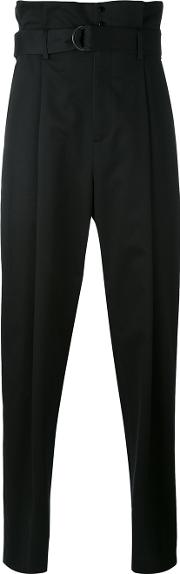 High Waisted Trousers Men Cotton 46, Black