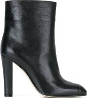 Agnona Round Toe Boots Women Leather 36.5, Black 