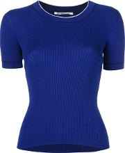 Slim Fit T Shirt Women Silkcotton 42, Blue