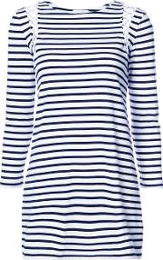 A.l.c. Striped T Shirt Dress Women Cotton S, White 