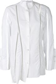 Asymmetric Shirt Women Cotton 40, White
