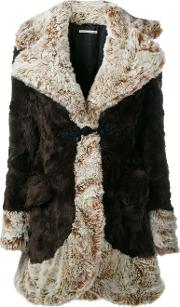 Faux Fur Coat Women Acrylicpolyestercuproviscose 42, Brown