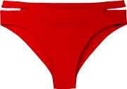 Fish Line Detail Bikini Bottom Women Nylonspandexelastane S, Women's, Red