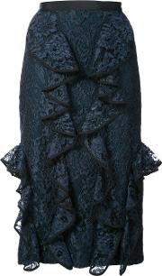 Alexis Floral Lace Skirt Women Polyesterspandexelastane S, Blue 