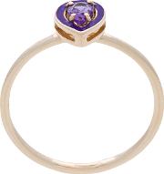 Dearest A Amethyst Stacking Ring 