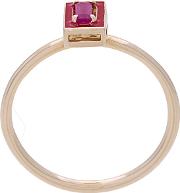 Dearest R Ruby Stacking Ring 