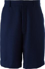 Large Bermuda Shorts Men Virgin Wool 38, Blue