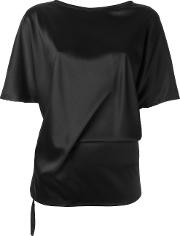 Plain T Shirt Women Silkspandexelastane 34, Black