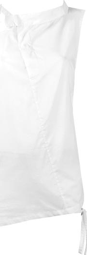 Buckle Strap Detail Tank Women Cotton 36, White