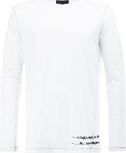 Birds Print Sweatshirt Men Cotton Xs, White