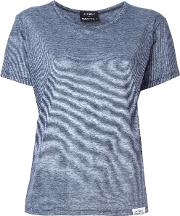 Striped T Shirt Women Linenflax 36, Women's, Blue