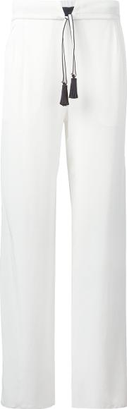 Daimahose Trousers Women Silk L, White
