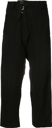 Classic Cropped Trousers Women Linenflax M