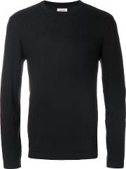 Armani Collezioni Crew Neck Sweater Men Polyamideviscose 54, Black 
