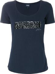 Sequin Logo Patch T Shirt 