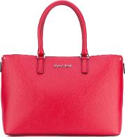 Shopper Tote Bag Women Polyesterpolyurethane One Size, Red