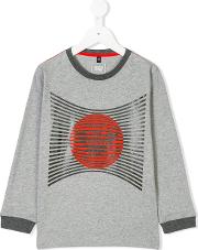 Armani Junior Round Neck Sweater Kids Cotton 10 Yrs, Grey 