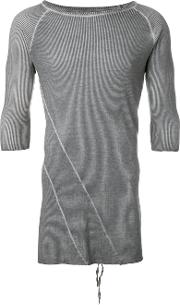 Ribbed Longline T Shirt 