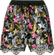 Sequin Embellished Shorts 