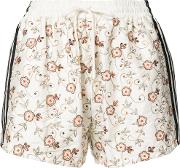 Taffeta Shorts Women Polyester Xs, White