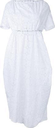 Macrame Mid Dress Women Cotton Xs, Women's, White