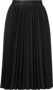 Astraet Pleated Midi Skirt Women Wool 0, Black 