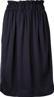 Midi Skirt Women Polyester 1, Black
