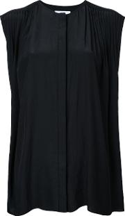 Sleeveless Oversized Blouse Women Polyester One Size, Black