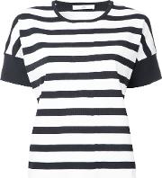 Striped Sweatshirt Women Polyester One Size