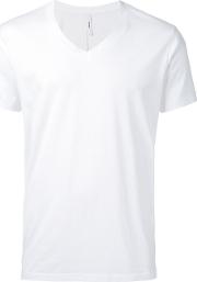 V Neck T Shirt Men Cotton 1, White