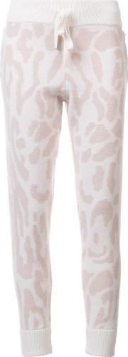 Leopard Print Sweatpants Women Cashmere 00, Women's, Pinkpurple