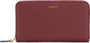 All Around Zip Wallet Women Leather One Size, Women's, Red