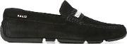 Bally Pearce Loafers Men Leathersuederubber 8.5, Black 