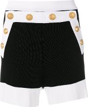 Button Embellished Shorts 