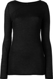 Longsleeve T Shirt Women Silkmodal 40, Women's, Black