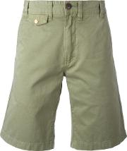 Neuston Twill Shorts Men Cotton 30, Green