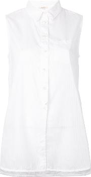Sleeveless Shirt Women Cotton 2, White
