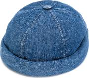 Miki Hat Unisex Cottoncalf Leather One Size, Blue