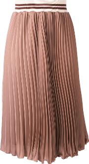 Fard Pleated Skirt Women Cottonpolyester 40, Brown