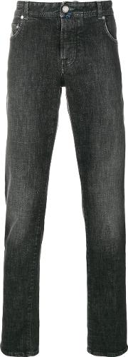 Borrelli Regular Jeans Men Cottonpolyurethane 35, Black 
