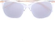 Square Frame Sunglasses Women Acetatemetal 53, Grey